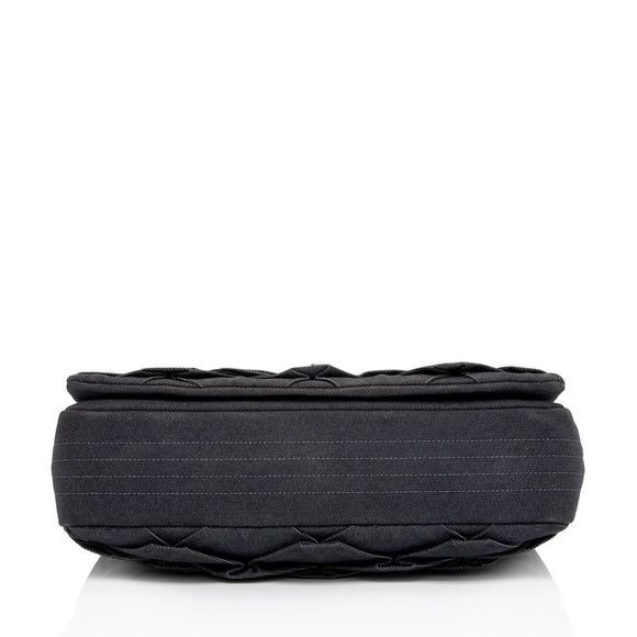 Chanel Pleated Denim Turtle Flap Bag - Picture 4 of 13